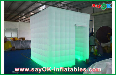 Aufblasbares Würfel-Zelt 2,4 x 2,4 x 2.5M Inflatable Photobooth Kiosk für Ereignisse mit 2 Flausch-Türen