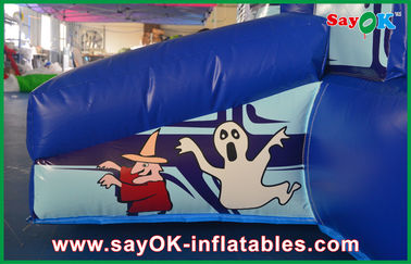 Dauerhafte PVC aufblasbare Sprungkasten Haus lustig Halloween Kürbis für Kinder Sprungkasten Miete