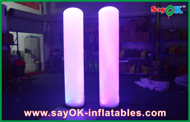 Höhe der Leuchtröhre-Säulen-kundenspezifische aufblasbare Werbungs-aufblasbare Spalten-2m