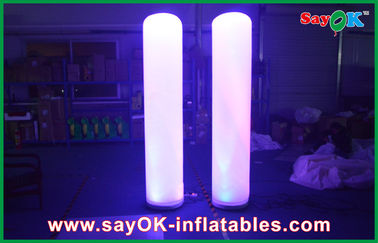 Höhe der Leuchtröhre-Säulen-kundenspezifische aufblasbare Werbungs-aufblasbare Spalten-2m