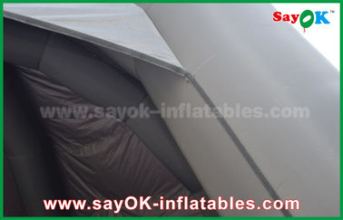 Schwarzes aufblasbares Luft-Zelt PVCs/Werbungs-Hauben-Spinnen-Zelt mit Gebläse