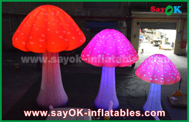 190T Nylonrot 2 - 5 m-Pilz-aufblasbares geführtes Licht für die Werbung/Dekoration