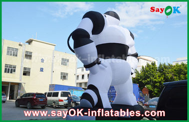 Werbung von aufblasbaren Zeichentrickfilm-Figuren, aufblasbares Roboter-Kostüm