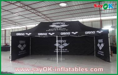 Einfache hohe Überdachungs-Zelt-Aluminiumrahmen-Falten-wasserdichtes Zelt/schwarzes riesiges Zelt im Freien