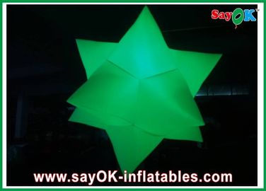 Licht-Durchmessers 2m des weißen Stern-aufblasbarer LED Nylon-Stoff besonders angefertigt für Partei